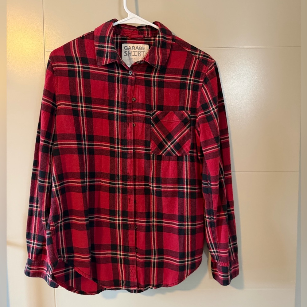 Garage BOYFRIEND Red and Black Plaid